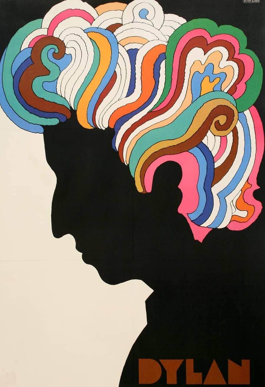 Milton Glaser’s Bob Dylan poster