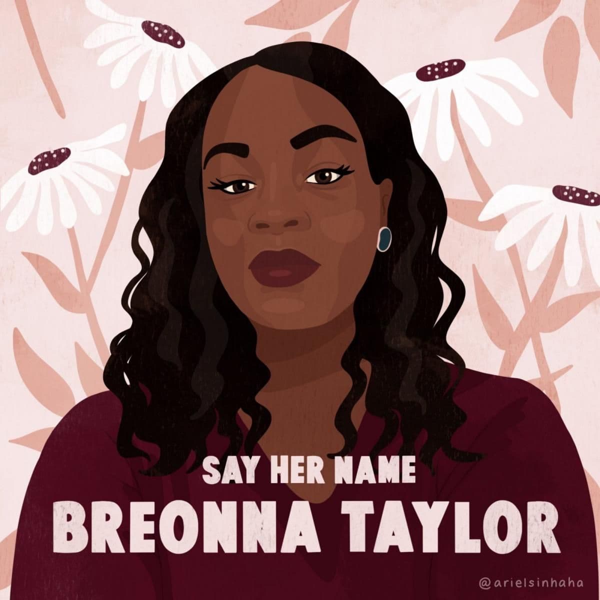 Illustration of Breonna Taylor by Ariel Sinha
